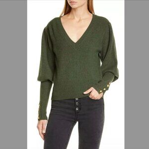 NWOT Veronica Beard Esme Sweater Green Sz M